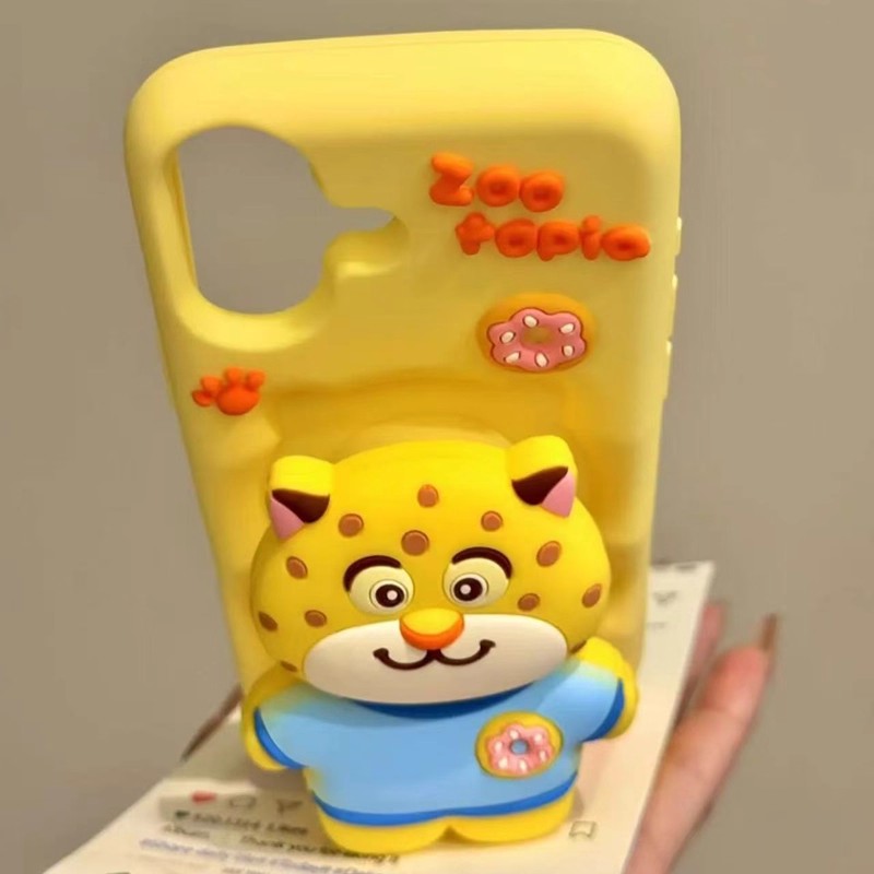 可爱卡通小豹子全包硅胶软壳