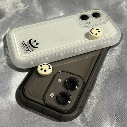 立体笑情侣简约手机壳保护套