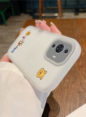 卡通可爱动物适用opporeno9手机壳reno8情侣reno7男女款Reno6pro+保护套5k潮牌4se软por全包reno3磨砂白色2z
