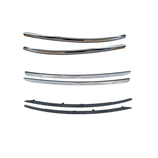 适用于奥迪A6L前杠亮条0708年09款10A6L雾灯框亮条前保险杠装饰条