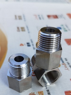 234分RNPT 转G1 316L不锈钢内外丝转换接头压力表变径补芯M20 1.5