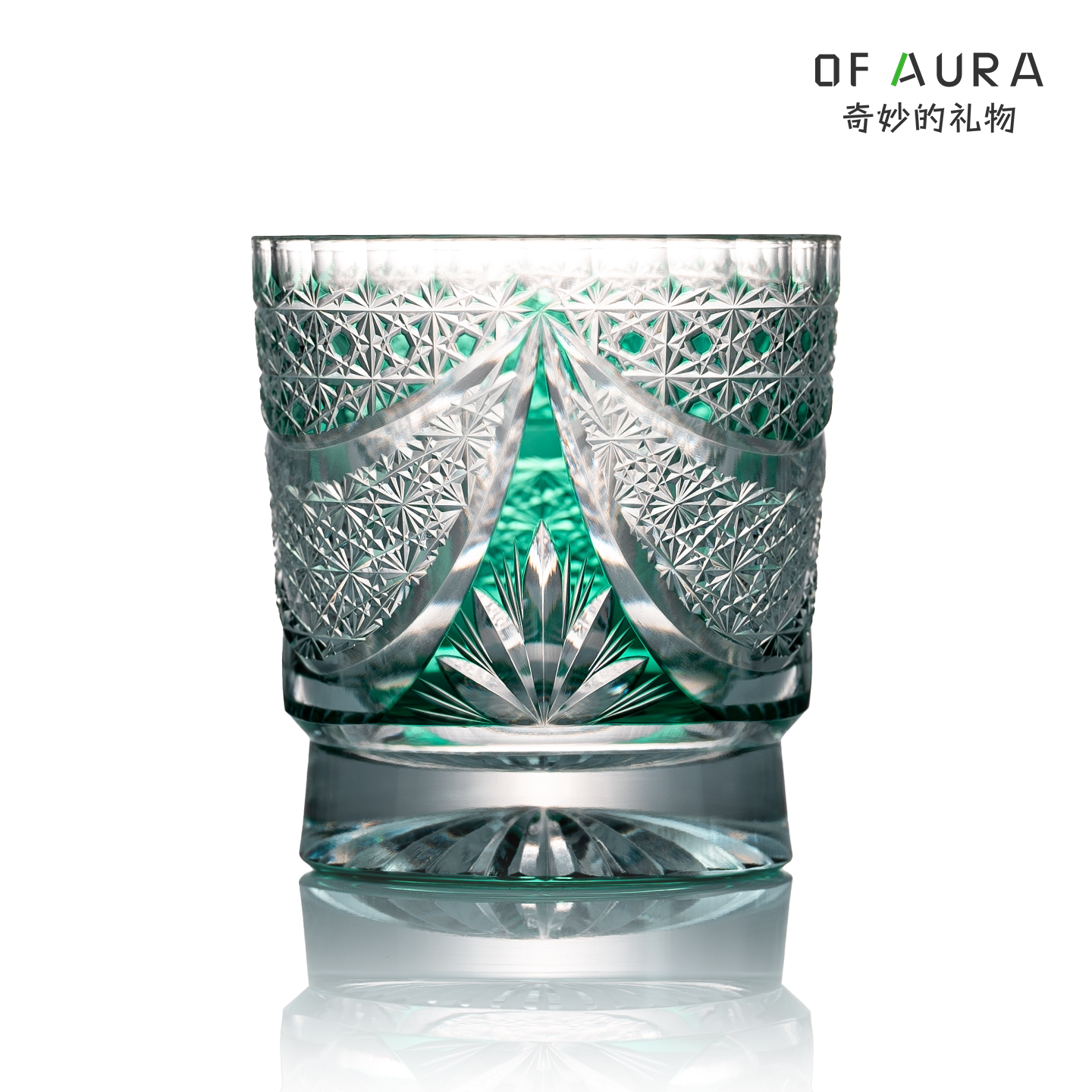 OF AURA大师收藏款江户切子璀璨星河水晶玻璃杯威士忌酒杯礼物杯