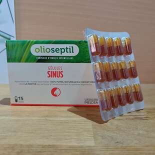 现货法国本土实体店直销ineldea舒缓鼻腔olioseptil sinus胶囊