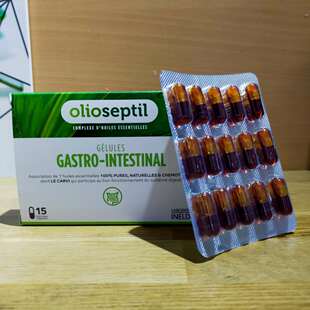 现货法国Ineldea Olioseptil Gastro-Intestinal健肠消化精油15粒