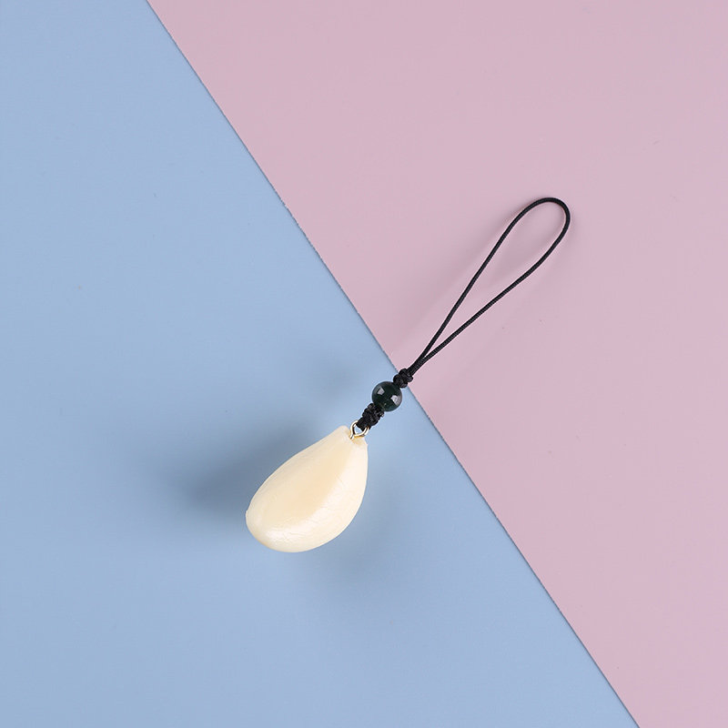 시뮬레이션 마늘 정향 휴대 전화 매는 밧줄 작은 펜던트 귀여운 휴대 전화 체인 펜던트 펜던트 펜던트 USB 디스크 분실 방지 성격 단순