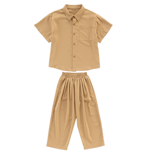 街舞儿童潮服男童夏季嘻哈演出服酷帅女童hiphop爵士舞表演服装潮