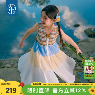 年衣童装儿童连衣裙夏季新款民族长裙女童公主裙新中式礼服裙子