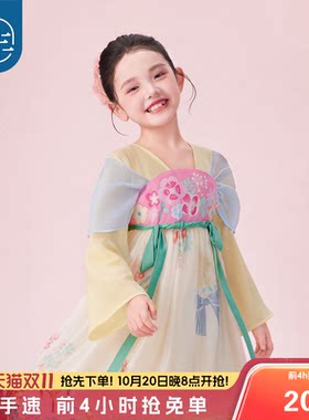 秋季新款女童古风汉服襦裙礼服