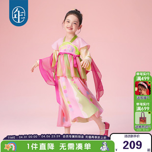 新款 年衣童装 儿童唐装 汉服裙女童春装 国风连衣裙 改良新中式