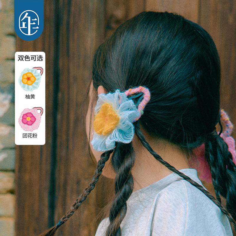 【芙拉朵朵发卡】年衣儿童发夹发饰女童民族风花朵甜美女孩头饰