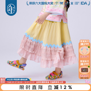 新品 年衣童裝 女童長款 半身裙2025年夏季 公主裙子禮服 甜美國風中式