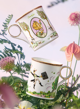 布兰兔骨瓷马克杯绿野仙踪系列精致下午茶陶瓷杯子家用喝水杯