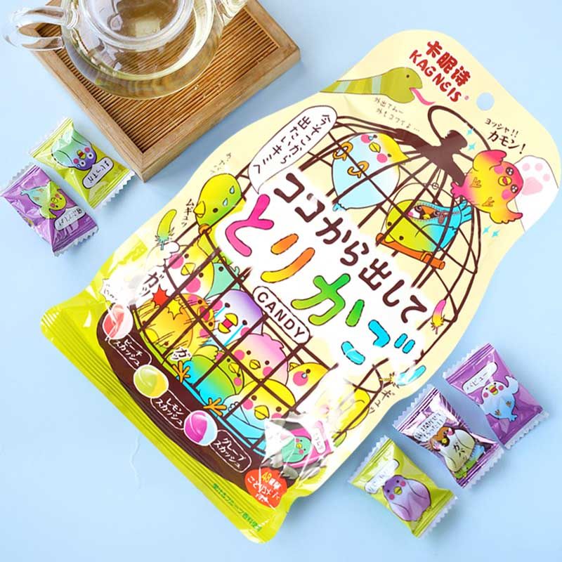 日本进口扇雀饴鸟笼糖什锦水果汽水味少女心可爱包装喜糖星星硬糖