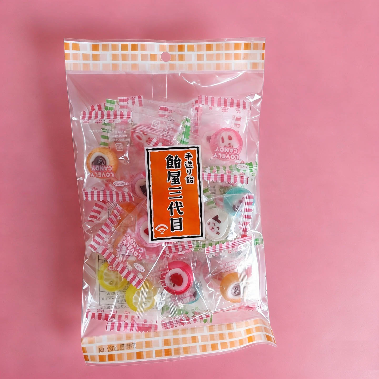 日本进口金扇饴屋三袋目什锦味糖果海盐荔枝味薄荷味大颗粒硬糖