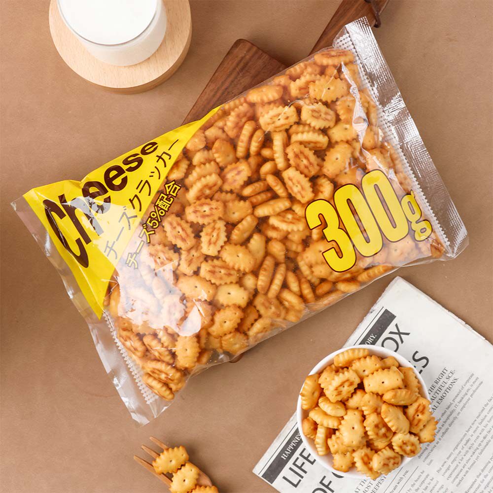 日本进口松永起士味饼干下午茶休闲小零食300克Cheese Crackers