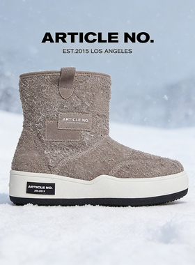 ARTICLE NO.经典雪地靴保暖厚底毛绒汉堡靴中高筒靴子25秋冬新品