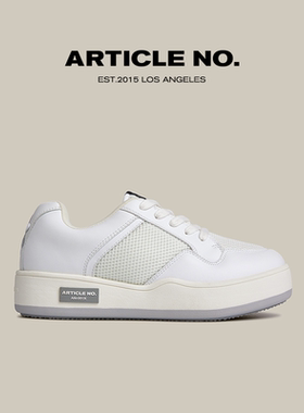 高瀚宇同款ARTICLE NO.黑拼白汉堡鞋厚底面包鞋增高小白鞋男女款