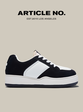 【赵露思同款】ARTICLE NO.051X太阳花刺绣熊猫汉堡鞋复古面包鞋