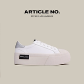 PU圆头复古增高硫化鞋 低帮松糕厚底鞋 NO.0701明星同款 ARTICLE