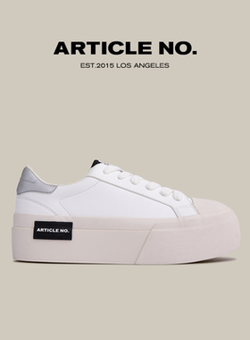 ARTICLE NO.0701明星同款低帮松糕厚底鞋PU圆头复古增高硫化鞋