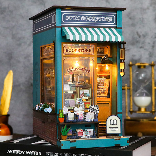 立体拼装书立弘达生日礼物