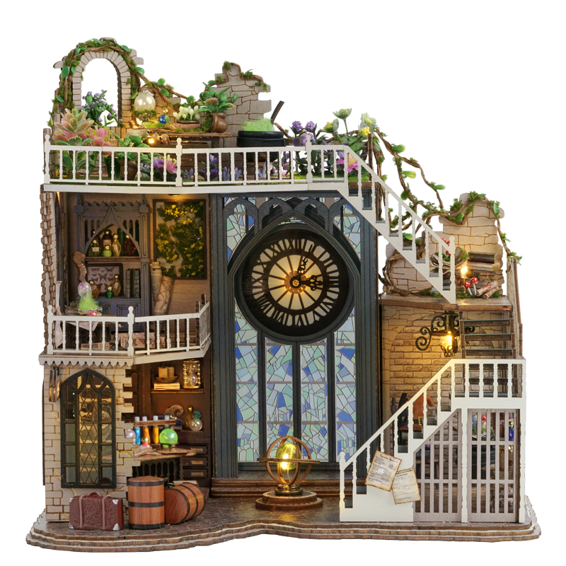 智趣屋diy手工小屋哈利波特魔法屋木质拼装房子模型别墅生日礼物