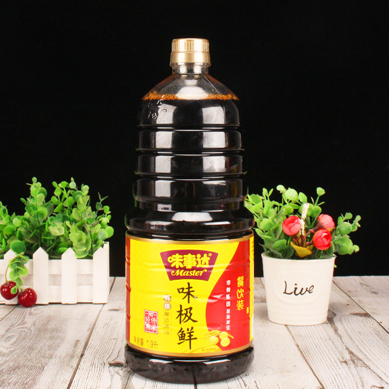 味事达味极鲜特级酱油1.9l/瓶 家用调味烹饪凉拌酿造生抽酱油