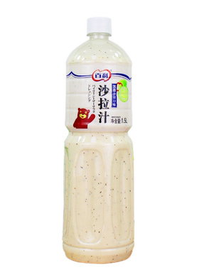 百利凯撒沙拉口味沙拉汁1.5L家用凉拌蔬菜沙拉意面拌蘸酱商用大瓶