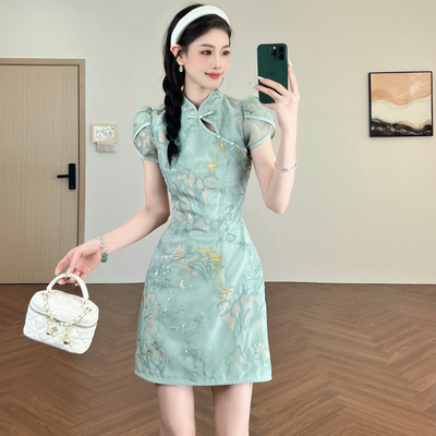 小个子改良旗袍连衣裙女