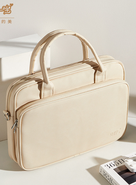 笔记本电脑包手提女士高级感14寸单肩大容量适用苹果联想MateBookpro13华为小新pro15.6英寸通勤托特包收纳包