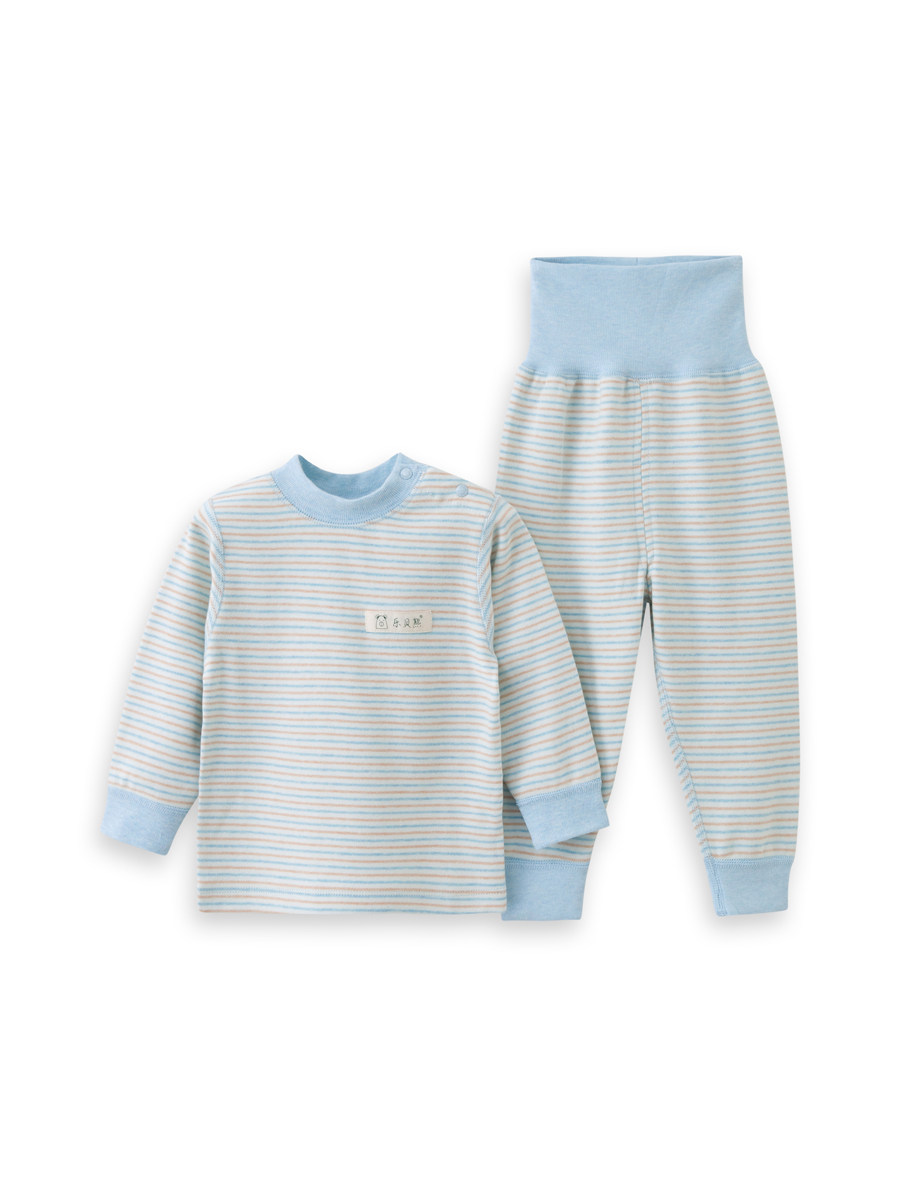 LEBEI BEAR BABY AUTUMN AND WINTER UNDERWEAR SET BABY SHUT DOWN COTTON AUTUMN CLOTHES LONG PANTS NEWBORN HIGH WAIST PROTECTION BELLY HOME SERVICE