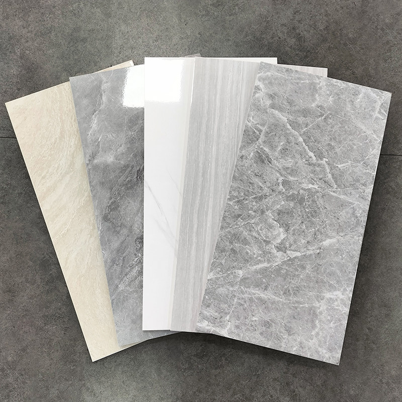 简约现代300x600厨房卫生间墙面砖浴室阳台墙砖灰色仿大理石瓷砖