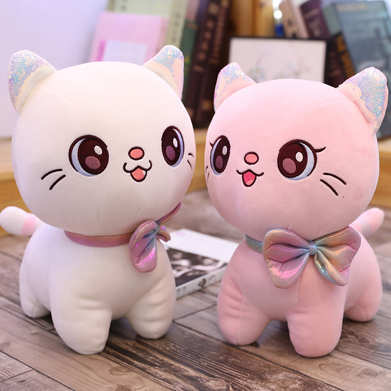 卡通小猫咪少女心粉色公仔玩偶