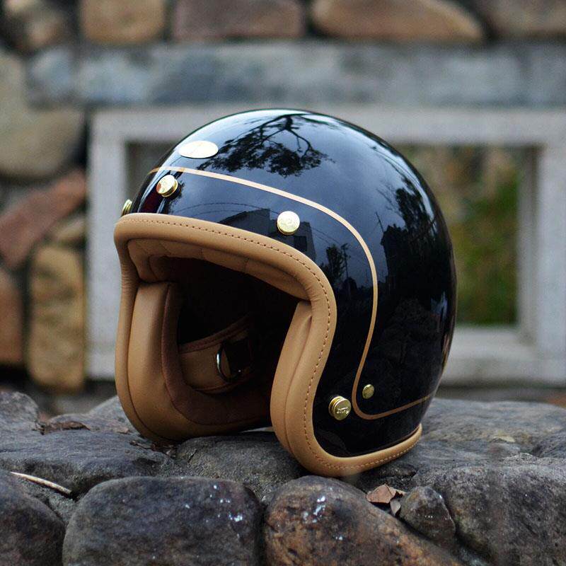 正品台湾chief复古摩托车骑行头盔男女四季通勤哈雷小盔体国标3c