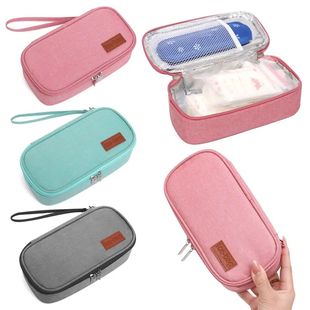 Portable Insulin Cooling Bag Oxford Pill Protector Waterproo