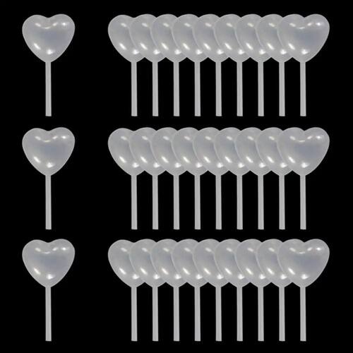 50pcs/Lot 4ml Heart Shape Liquid Droppe Pasteur Pipette For