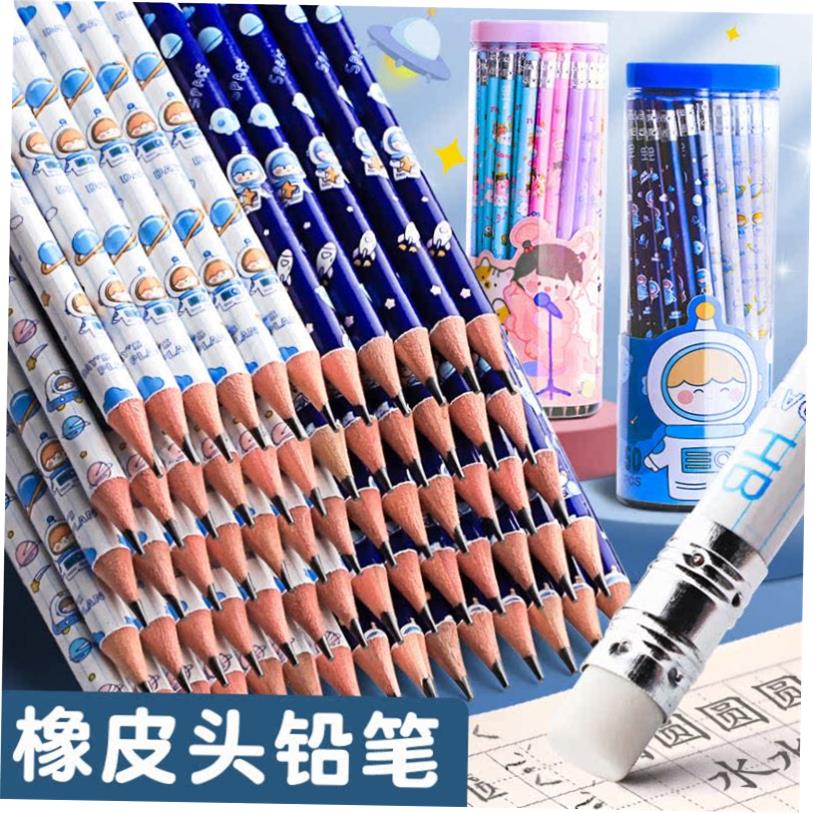 50 pencils HB pupils in 2 than a pencil eraser head with