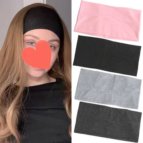 1PC Wide Headband Sports Cycling Wash Face Hairbands Soft Yo