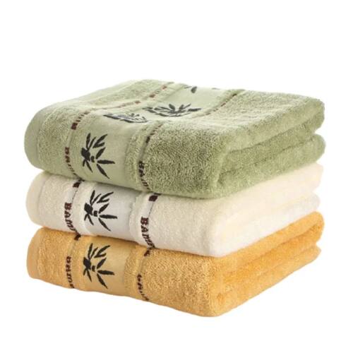 Big Size 70x140cm Bath Towel with Jacquard Leaf Pattern Soft