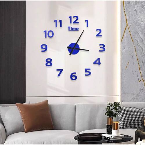Digital Clock Wall Stickers Needle Decoration Glowing Clocks