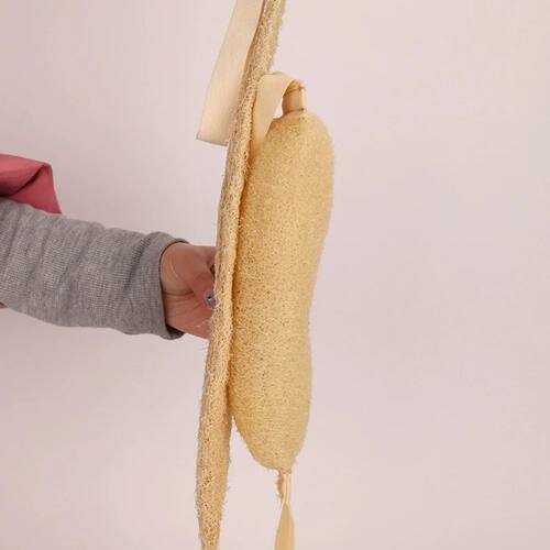 1PC Natural Loofah Back Scrubber Exfoliating Bath Sponge Bod