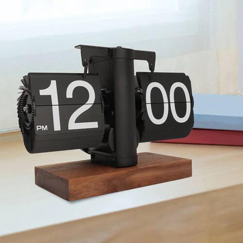 1PCS Retro Digital Flip Down Clock Retro Automatic Turning B