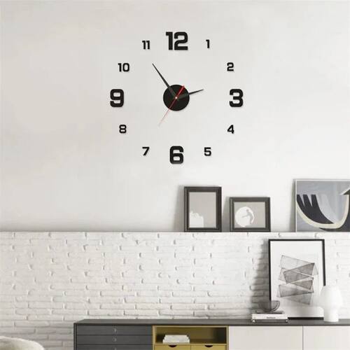 Luminous Digital Clock DIY Stereoscopic Wall Clock Silent Cl