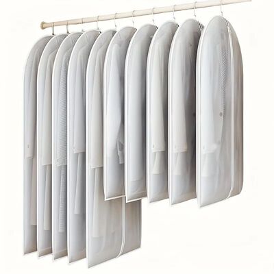 Fully Enclosed Clothes Hanging Dust Cover Suit Coat Clothing