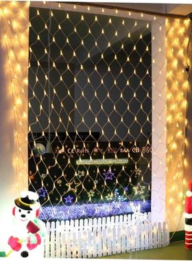Garland Curtain LED Net Light Festoon Christmas Decor for Ho