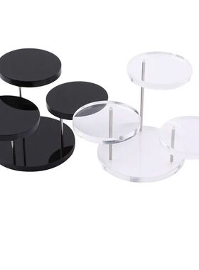 3 Layers Jewelry Organizer Jewelry Display Stand Clear White
