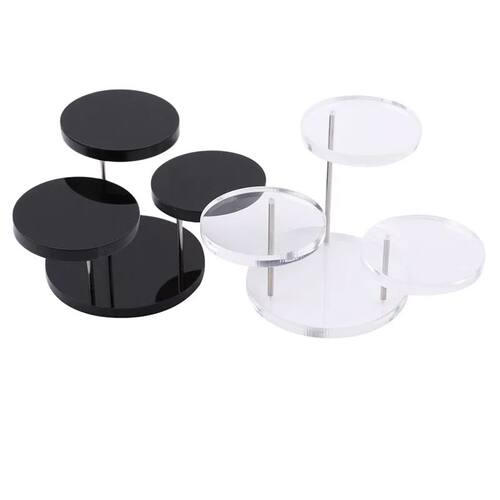 3 Layers Jewelry Organizer Jewelry Display Stand Clear White