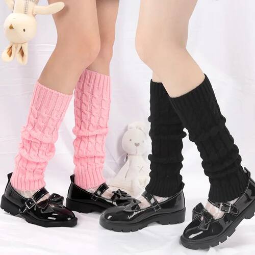 Y2K Vintage Long Socks Womens Leg Warmers Ladies Winter Warm