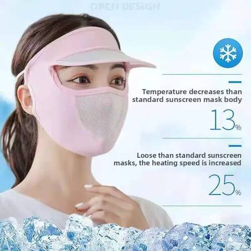 Ice Silk Mask for Outdoor Cycling UV Protection Breathable F