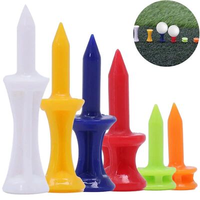 50 Pcs/Pack Professional Golf Tees 25mm-51mm Castle Orange G
